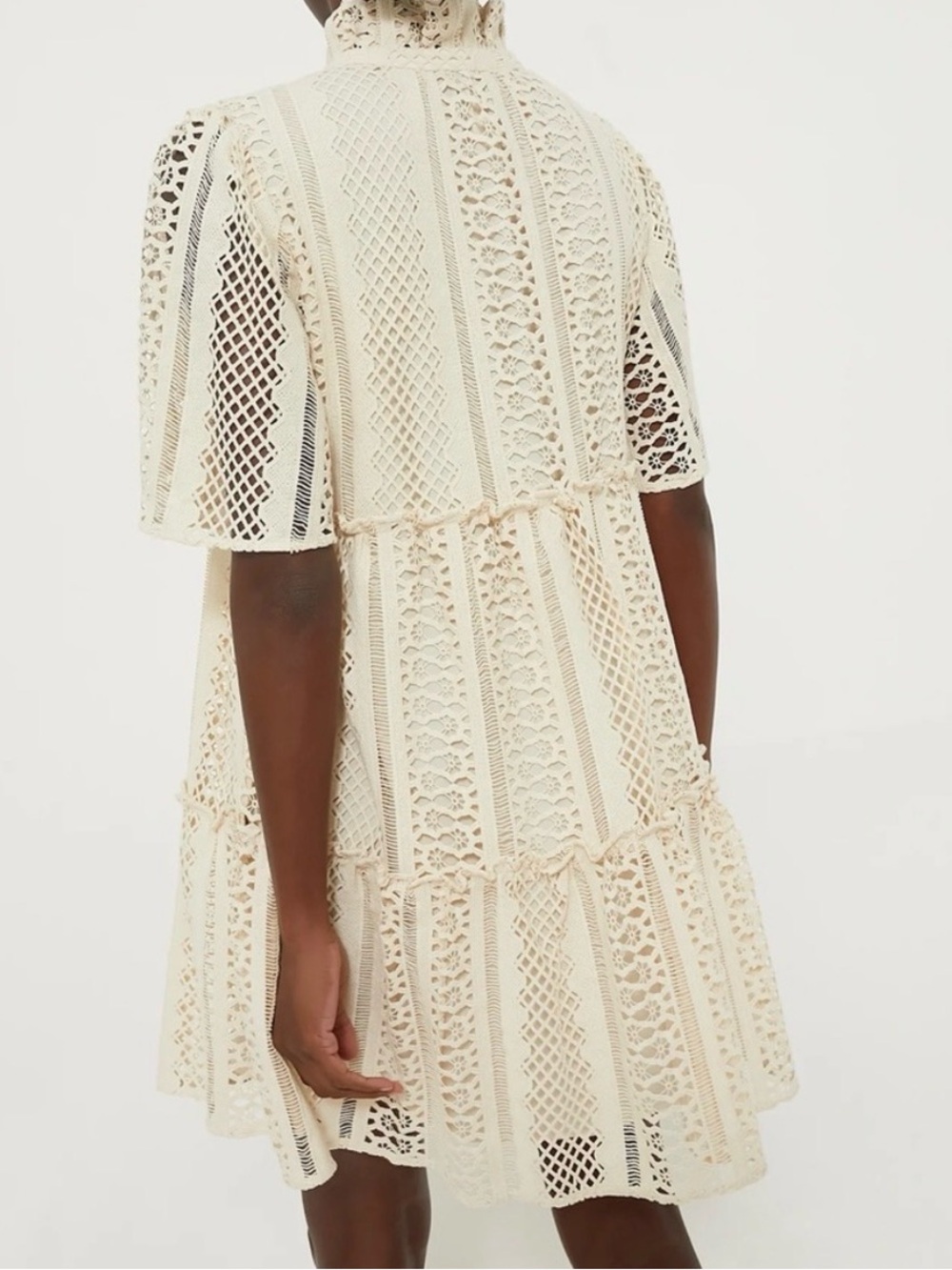 Tuckernuck Crawford Dress in Sand Crochet Lace - Picture 3 of 8